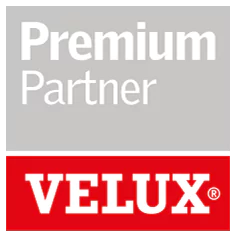 Logo Velux mit Schriftzug Premium Partner VELUX
